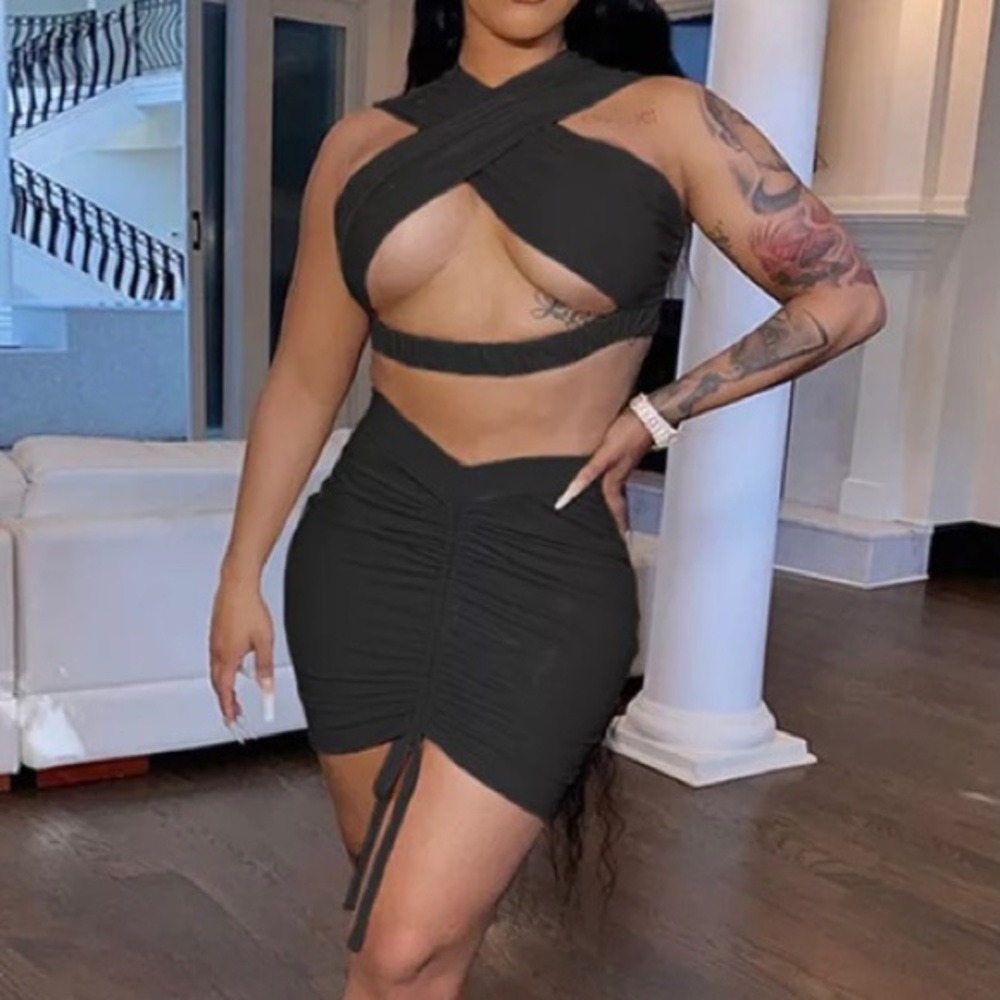 Women’s Halter Hollow two-pieces set